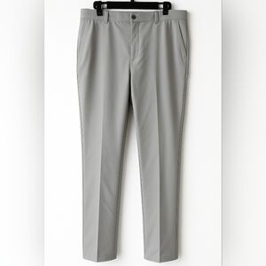 Greg Norman Mens Gray‎ Stretch Golf Pants Flat Front Performance 38x29